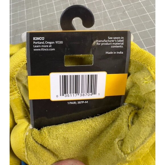 Kinco Hydroflector Men's  Full Grain Leather Driver Gloves Sz M New~Double Palm - Picture 3 of 6